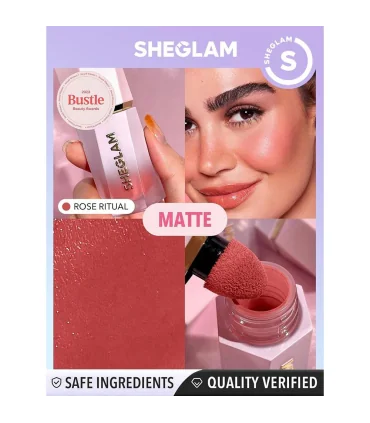 رژگونه مایع شیگلم رز ریچوال Rose Ritual با ماندگاری بالا و جلوه طبیعی