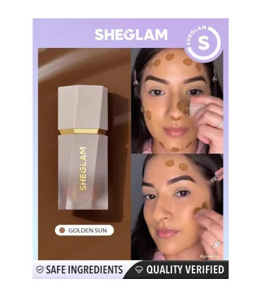 کانتور مایع شیگلم گلدن سان حین استفاده