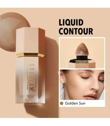 کانتور مایع شیگلم گلدن سان – نمای نزدیک از تیوب برای مشاهده رنگ واقعی