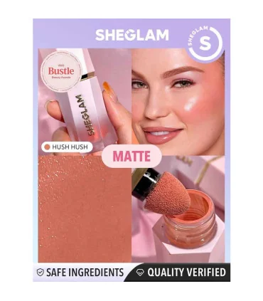 بافت کرمي- مايع رژ گونه مایع شیگلم هاش هاش براي پخش يکنواخت