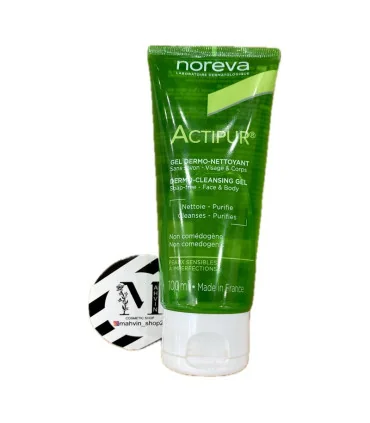 ژل شستشو نوروا Actipur مدل Purifying Dermo-Cleansing از نمای نزدیک و جلو