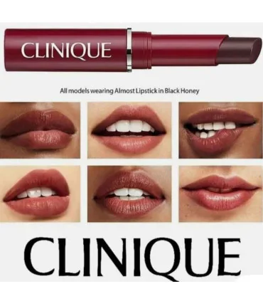 بالم لب بلک هانی کلینیک Almost Lipstick in Black Honey رو لبهای همه مدل ها