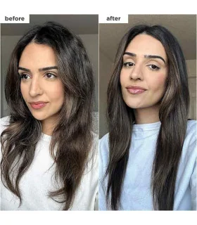 مقایسه موهای آسیب‌دیده قبل و بعد از استفاده ماسک موی ترمیم‌کننده بریوجیو Don’t Despair, Repair