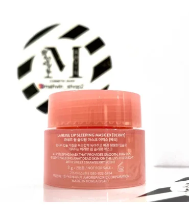 ماسک لب لانیژ توت فرنگی 3 گرمی از نمای عقب از مهوین شاپ Laneige Lip Sleeping Mask 3g back