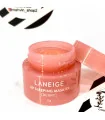 ماسک لب لانیژ توت فرنگی 3 گرمی از نمای جلو با درب باز Laneige Lip Sleeping Mask 3g front open