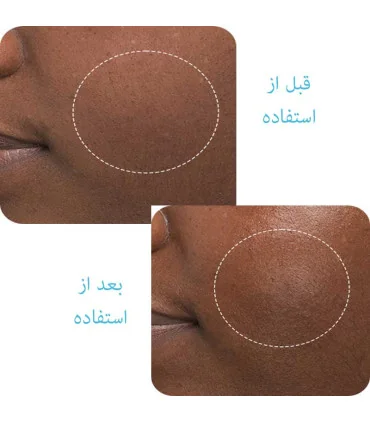 قبل و بعد از استفاده ماسک خواب آبرسان لانیژ LANEIGE Water Sleeping Mask before & after