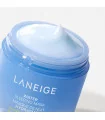 ماسک خواب آبرسان لانیژ با درب باز از نمای نزدیک LANEIGE Water Sleeping Mask open close up