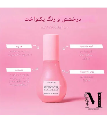 ترکیبات کلیدی سرم نیاسینامید گلو رسپی - گلو رسپی چیست - گلو رسپی نیاسینامید - سرم نیاسینامید اصل - سرم نیاسینامید هندوانه