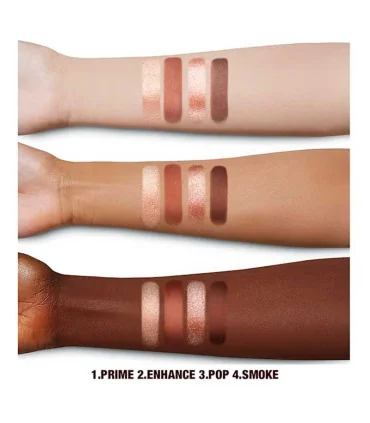 Charlotte Tilbury Pillow Talk Dreams Eyeshadow Swatch - سواچ رنگ های پالت سایه چشم شارلوت تیلبری پیلوتاک دریمز
