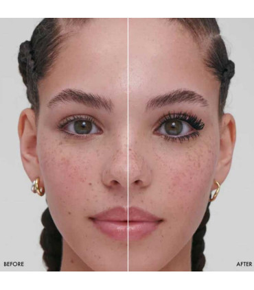 قبل و بعد از استفاده از ریمل سایز آپ سفورا - ریمل سفورا سایز اپ