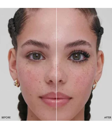 قبل و بعد از استفاده از ریمل سایز آپ سفورا - ریمل سفورا سایز اپ