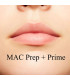 نتیجه استفاده از پرایمر لب مک روی لب               | MAC Prep + Prime Lip on lips