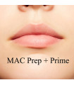 نتیجه استفاده از پرایمر لب مک روی لب               | MAC Prep + Prime Lip on lips
