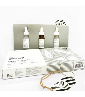 محتویات داخل پک ست محبوب‌ترین‌های اوردینری ، شامل ۳ عدد سرم پرفروش (نیاسینامید + آبرسان + کافئین)