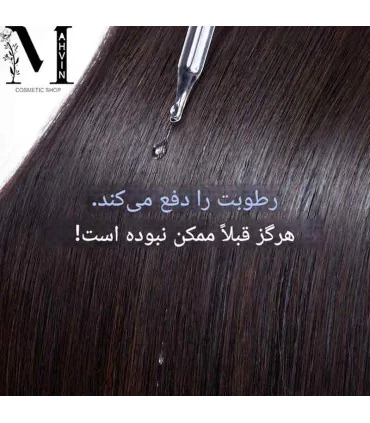 مو صاف و براق پس از استفاده ازاسپری ضد وز مو کالر واو Color Wow Dream Coat Spray