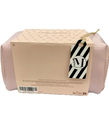 کیف میکاپ شارلوت تیلبری همراه کاور اصلی از نمای پشت - charlotte tilbury pillow talk makeup bag main cover back