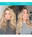 قبل و بعد از استفاده اسپری مانی میست کالر واو نرم کننده و آبرسان مو color wow money mist