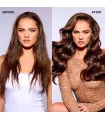 قبل و بعد از استفاده اسپری مانی میست کالر واو نرم کننده و آبرسان مو روی مو color wow money mist