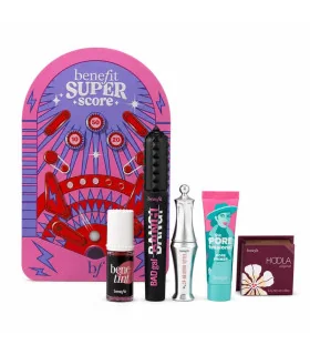 پک آرایشی Benefit Super Score شامل بنه تینت، برنزر هولا، ریمل بدگال بنگ، پرایمر پورفشنال و ژل ابرو بنفیت