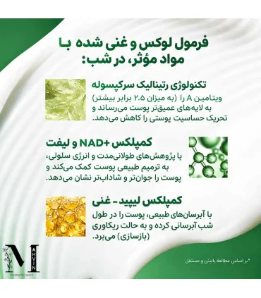 ترکیبات کرم ضد چروک رتینال مورد