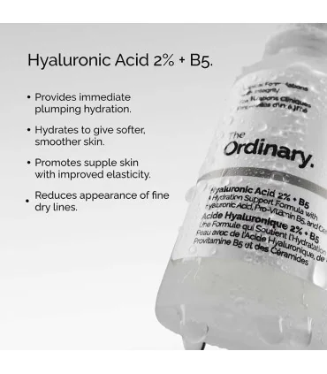 سرم هیالورونیک اسید اوردینری - سرم آبرسان هیالورونیک اسید اوردینری 2% + The Ordinary B5 - 1