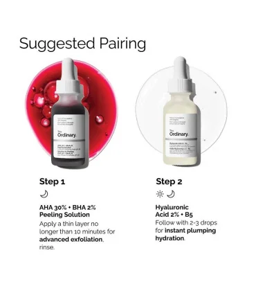 سرم هیالورونیک اسید اوردینری - سرم آبرسان هیالورونیک اسید اوردینری 2% + The Ordinary B5 - 3