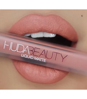 huda-beauty-liquid-matte-lipstick-bombshell رژ لب مایع مات هدی بیوتی بامشل - lips mahvinshop - رژ لب مایع - 5