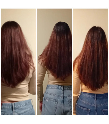 عکس واقعی نتیجه استفاده از آمپول بپانتین بیوتین برای تقویت مو و ریشه‌ها Bepanthene Biotin