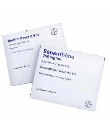 بسته‌بندی اصلی آمپول بپانتین بیوتین آلمانی Bepanthene Biotin