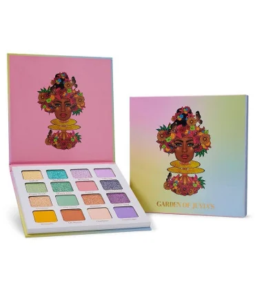 پالت سایه چشم جوویاس Garden of Juvia’s با 16 رنگ پاستلی و متالیک